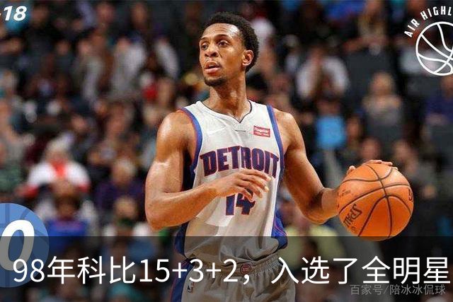 98年科比15+3+2，入选了全明星阵容，为何却无缘最佳第六人